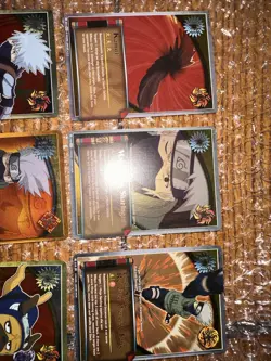 Naruto TCG CCG Hatake Kakashi Foil 2002 18 Card Lot Card Rares Full Art Gold - Image 2
