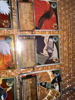 Naruto TCG CCG Hatake Kakashi Foil 2002 18 Card Lot Card Rares Full Art Gold - Image 3