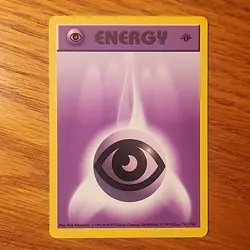 Pokemon Card - Psychic Energy Base Set 101/102 Common 1st Edition - Image 1