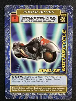 Beelze Motorcycle BO-324 Digimon Digi-battle Series 6 Bandai Trading Card - Rare - Image 2