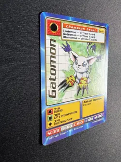 1999 Gatomon Bo-15 Series 1 Booster Digimon Card Digi-Battle Bandai TCG - Image 3