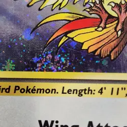 Holo Pidgeot Vintage Base Set 2 14/130 HP Pokemon TCG Card With SWIRL - Image 2