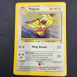 Holo Pidgeot Vintage Base Set 2 14/130 HP Pokemon TCG Card With SWIRL - Image 3
