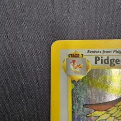 Holo Pidgeot Vintage Base Set 2 14/130 HP Pokemon TCG Card With SWIRL - Image 4