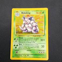 Pokemon TCG Nidoking Base Set Holo Unlimited Rare Card 11/102 - Image 1