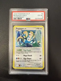 REGIGIGAS 9/100 Holo Rare D&P Stormfront 2008 - Pokemon Card Psa 6 - Image 1