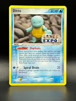 Ditto GAMES EXPO Card- Ex Delta Species 64/113-Super Rare Pokemon Promo -NM - Image 1