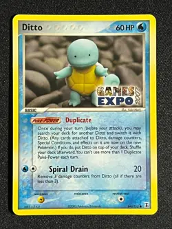 Ditto GAMES EXPO Card- Ex Delta Species 64/113-Super Rare Pokemon Promo -NM - Image 2
