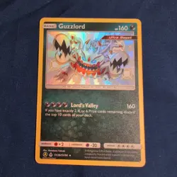 Pokemon Card Guzzlord SV26/SV94 SM Hidden Fates Baby Shiny Holo Rare - Image 1