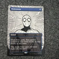 Brainstorm Spider-Man 7016 Borderless Non-Foil Bonus Card Inked Ink Secret Lair - Image 1