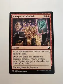 Unexpected Windfall - MTG Adventures in the Forgotten Realms - NM - Image 1