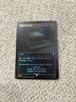 Balin's Tomb Ancient Tomb Foil, Commander: The Lord of the Rings #357 MTG - Image 1