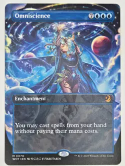 MTG Magic the Gathering - Omniscience WOE:ET Anime Borderless (70) - Image 1