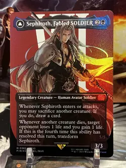 MTG | Sephiroth, Fabled SOLDIER (Borderless) (0382) ✨FOIL✨ [FINAL FANTASY] - Image 1