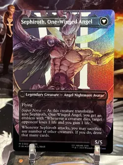 MTG | Sephiroth, Fabled SOLDIER (Borderless) (0382) ✨FOIL✨ [FINAL FANTASY] - Image 2