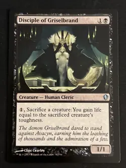 1x Disciple Of Griselbrand (74) Commander 2013 LP MTG Magic x1 MKE - Image 1