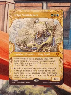 Helga, Skittish Seer Showcase Mythic 0332 Bloomburrow MTG Magic Gathering - Image 1