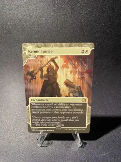 KARMIC JUSTICE mtg NM-M Enchanting Tales Rare Wilds of Eldraine - Image 1