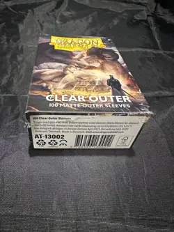 Dragon Shield Clear Outer Matte 100ct Sleeves Factory Sealed - Image 5