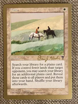 MTG Magic - Tithe - 1998 Brian Hacker World Championship Deck - Image 1