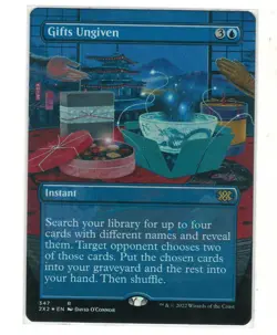 MTG Gifts Ungiven Borderless Foil Double Masters 2022 Magic The Gathering TCG - Image 1
