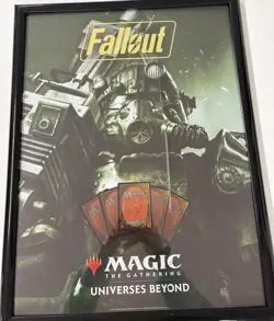 MAGIC THE GATHERING FALLOUT FOIL PROMO POSTER MTG - Image 1