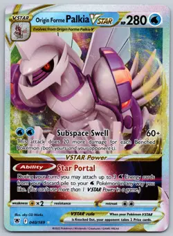 Pokemon TCG Origin Forme Palkia VSTAR 040/189 Astral Radiance - Image 1