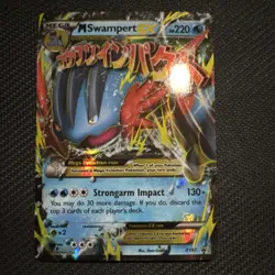 Pokemon Mega Swampert EX XY87 Black Star Promo Holo Rare - MP - Image 1