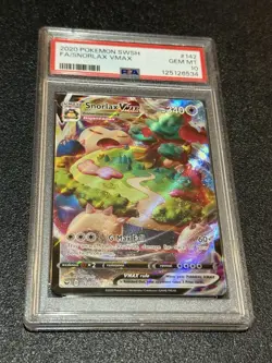 PSA 10 Pokemon Snorlax Vmax Full Art Sword & Shield SWSH01 142/202 GEM MINT 💎 - Image 2