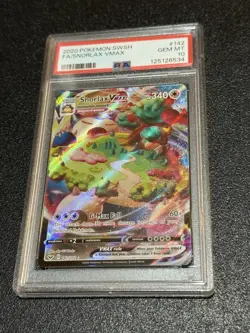 PSA 10 Pokemon Snorlax Vmax Full Art Sword & Shield SWSH01 142/202 GEM MINT 💎 - Image 4