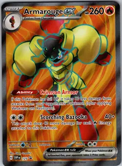 Armarouge ex 218/182 Paradox Rift Full Art Ultra Rare Holo Pokemon TCG Card NM - Image 1