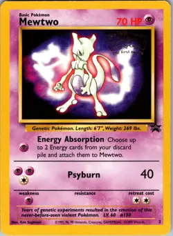 Mewtwo (Movie Promo) Promo WoTC Promo 03/53 LP/MP - Pokemon TCG - Image 1