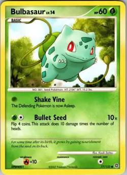 Bulbasaur Common Secret Wonders 77/132 LP - Pokemon TCG - Image 1