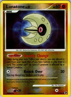 Lunatone Common Reverse Holo Great Encounters 76/106 LP - Pokemon TCG - Image 1