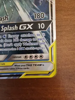 Pokemon TCG Magikarp and Wailord Tag Team Gx Full Art Sm166 Black Star Promo - Image 4