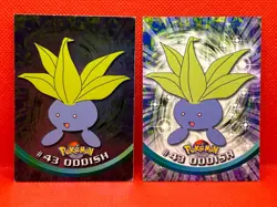 Pokemon Topps Oddish #43 1999 Topps TV Animation Edition Holo & Non Holo - Image 1