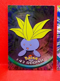 Pokemon Topps Oddish #43 1999 Topps TV Animation Edition Holo & Non Holo - Image 2
