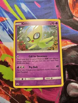 Celebi SM224 Holo Black Star Promo Pokemon 2019 Sun & Moon Near Mint - Mint - Image 2