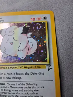 Clefairy 006/130 Base Set 2 Holo Pokemon TCG **SWIRL** Vintage - Image 4