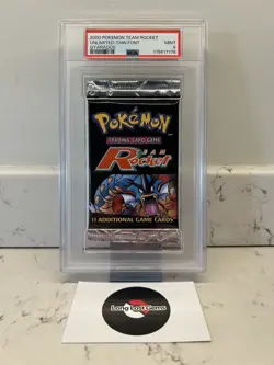Gyarados PSA 9 Mint TEAM ROCKET Sealed Booster 2000 Pokemon - Image 1
