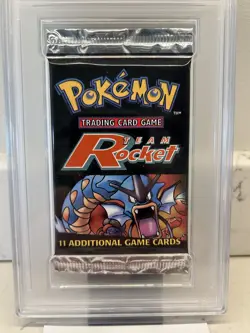 Gyarados PSA 9 Mint TEAM ROCKET Sealed Booster 2000 Pokemon - Image 3