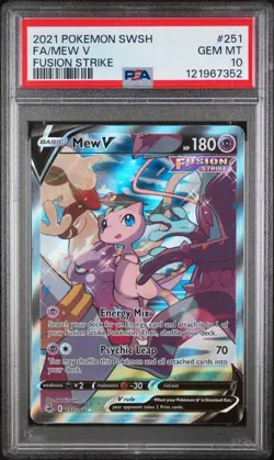Mew V PSA 10 - 251/264 - Alternate Art - Fusion Strike - Pokemon - Image 1