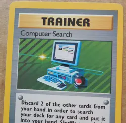 Computer Search 101/130 Rare Non-Holo Base 2 Set Pokemon Trainer Card NM/LP - Image 2