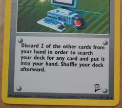 Computer Search 101/130 Rare Non-Holo Base 2 Set Pokemon Trainer Card NM/LP - Image 3