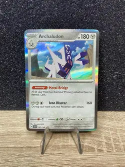 *Misprint CRIMP ERROR* Archaludon (107/142) ~Stellar Crown 2024 Holo Pokemon TCG - Image 1