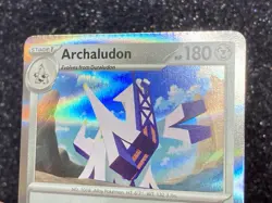 *Misprint CRIMP ERROR* Archaludon (107/142) ~Stellar Crown 2024 Holo Pokemon TCG - Image 4