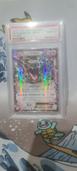 PSA 10 Shiny Rayquaza EX Promo 122/XY-P Japanese Pokemon 2015 - Image 2