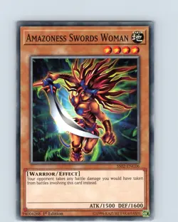 Yu-Gi-Oh TCG Amazoness Swords Woman SS02-ENC06 1st Edition Common NM - Image 1