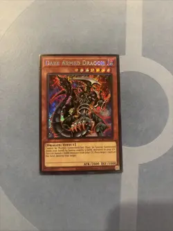 Yugioh! Dark Armed Dragon LCKC-EN068 Unlimited Secret Rare NM - Image 1