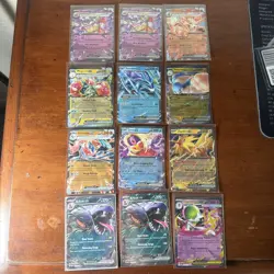 Pokemon 12 Card Lot nm Ex Mega Rares Hits Only L70 Zapdos Arbok Slowing - Image 1